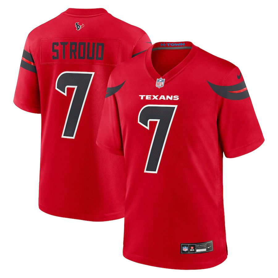 Men Houston Texans #7 C.J. Stroud Nike Red Alternate Game NFL Jersey->houston texans->NFL Jersey